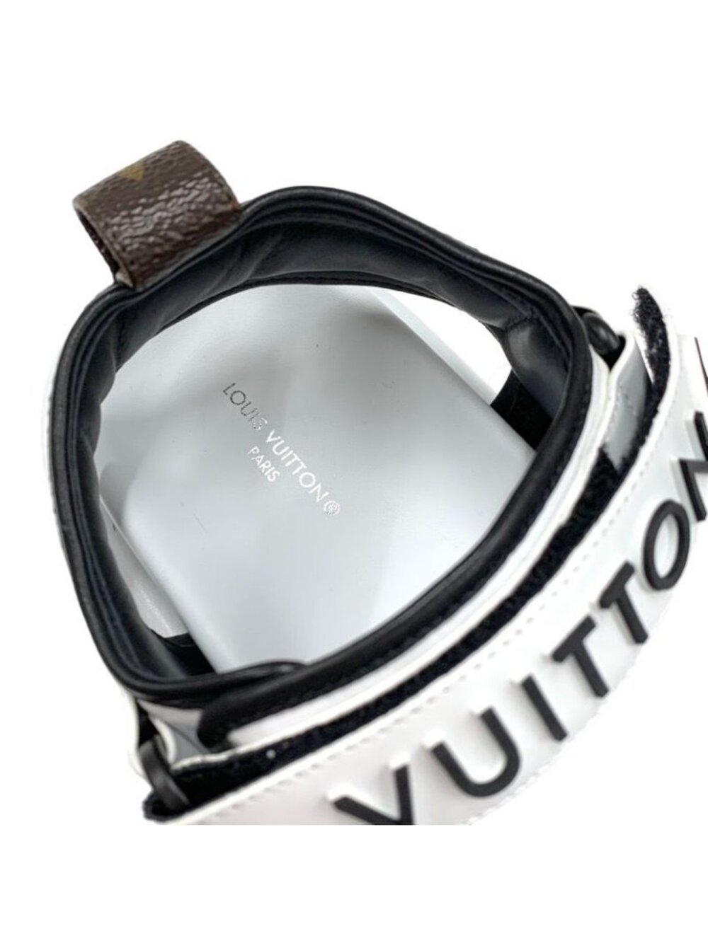 ★SOLD★ Louis Vuitton Pool Pillow Line Sandals Shoes Leather White Black - Picture 7 of 10